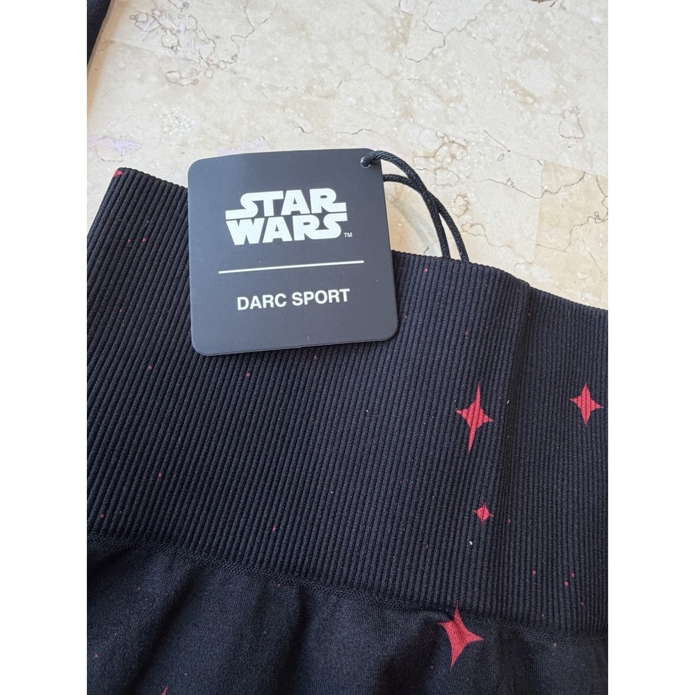 Darc Sport Women's Star Wars Power Everson Scrunch Ankle Leggings S Black/Red - Picture 2 of 10
